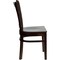 Emma and Oliver Vertical Slat Back Wooden Restaurant Dining Chair